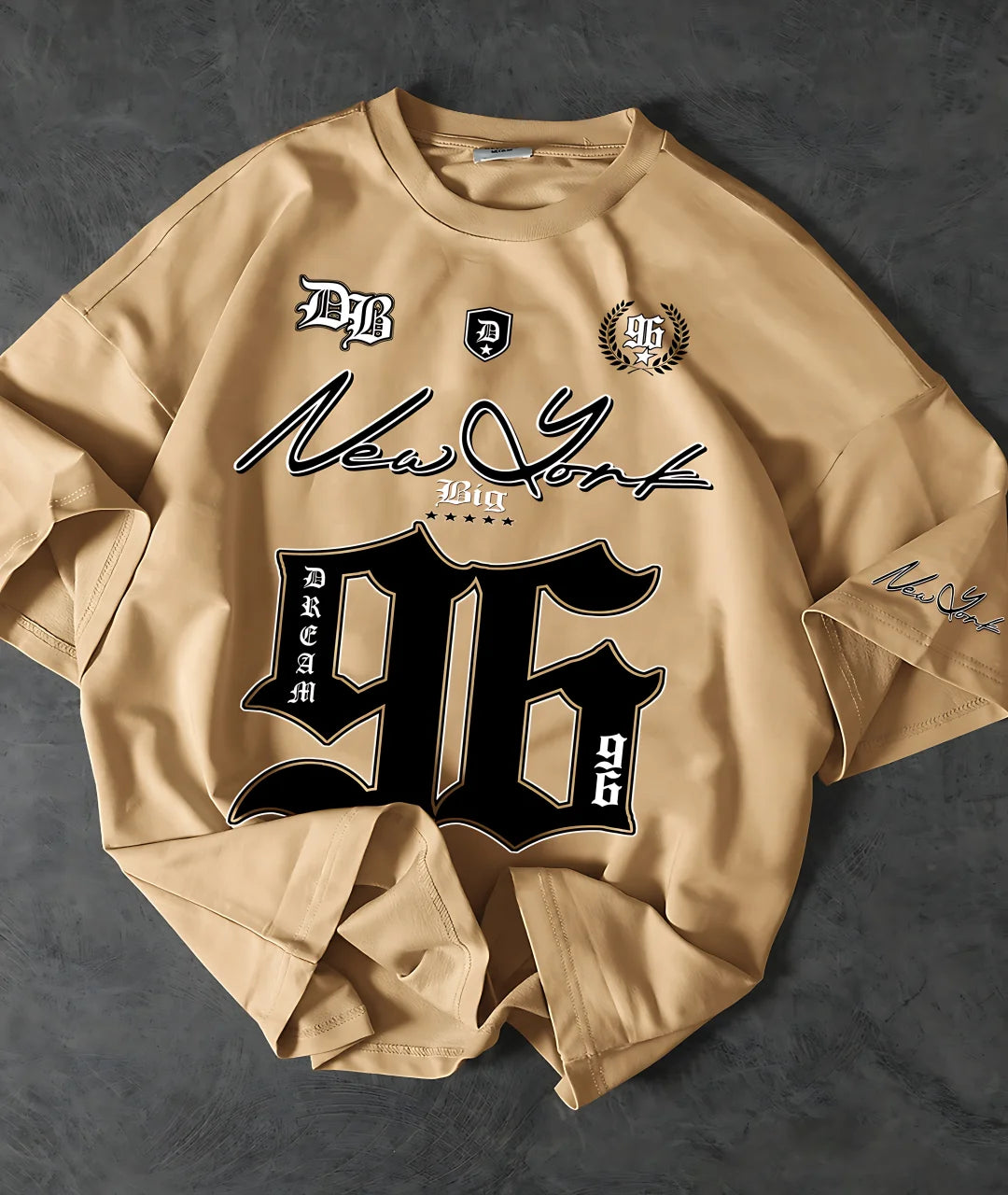 تي شيرت رياضي جديد وعصري لعام 2025 من الجيرسي المطبوع رقميًا 96 برقبة دائرية قابلة للتنفس وسريع الجفاف مناسب للأنشطة الخارجية