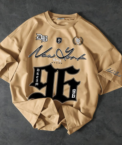 2025 New Fashionable 96 Digital Printed Jersey Breathable Round Neck T-shirt Outdoor Quick Drying Leisure Sports Top