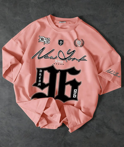 2025 New Fashionable 96 Digital Printed Jersey Breathable Round Neck T-shirt Outdoor Quick Drying Leisure Sports Top