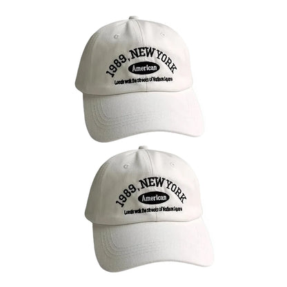 Korean Retro Baseball Hat Women's Autumn Winter Versatile Ins Street Letter Embroidered Caps Summer Couple Men Official Website
