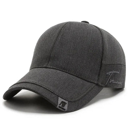Hat Men's Tide Sunshade Cap Korean Men's Sun Hat Black Ins Tide Simple Casual And Versatile Baseball Cap