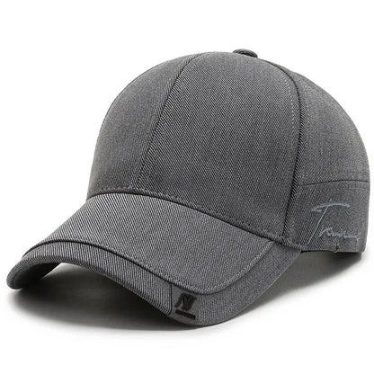 Hat Men's Tide Sunshade Cap Korean Men's Sun Hat Black Ins Tide Simple Casual And Versatile Baseball Cap